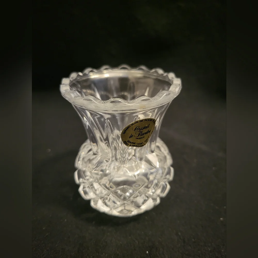 Princess House Lead Crystal Toothpick Holder